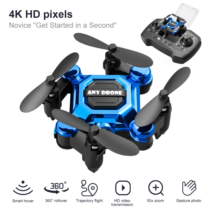 Drone Remote Controller Lanyard - 4K Camera HD RC Drone Fold