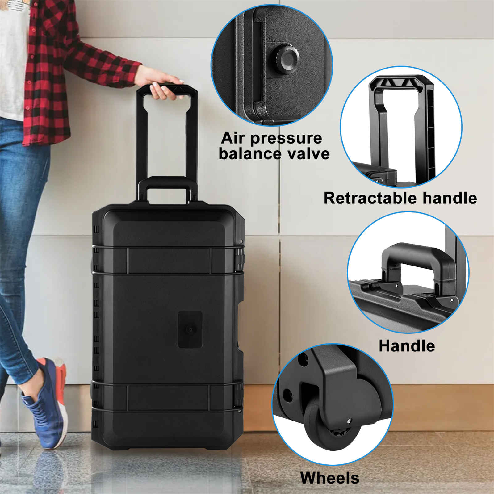 Rolling Camera Case, Portable  - Drone Hard Shell Case recensione e prezzo
