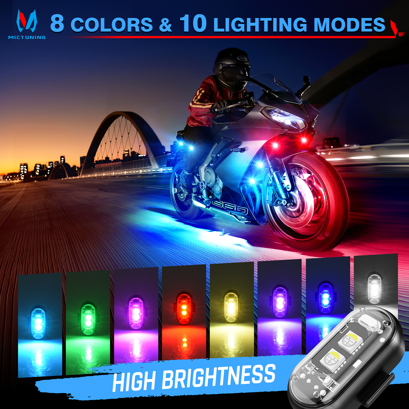 MICTUNING Wireless LED Strobe  - Drone Strobe Light recensione e prezzo