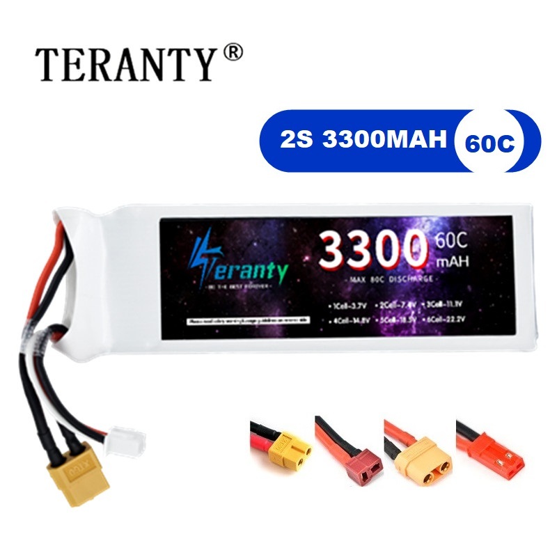2S 7.4V LiPo Battery 3300mAh 6 - Drone Battery Adapter recensione e prezzo