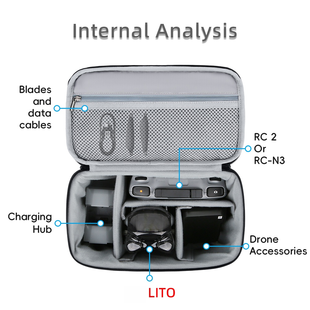 Carrying Case for DJI Lito X1  - Drone Charging Hub recensione e prezzo