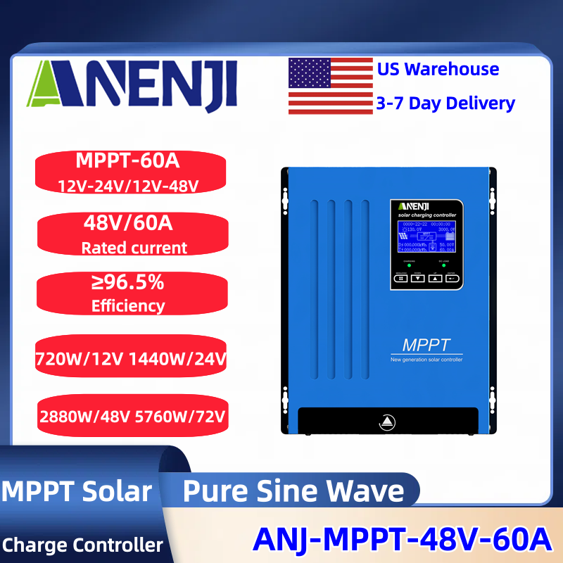 ANENJI MPPT 100A 80A 60A Solar - Drone Solar Charger recensione e prezzo