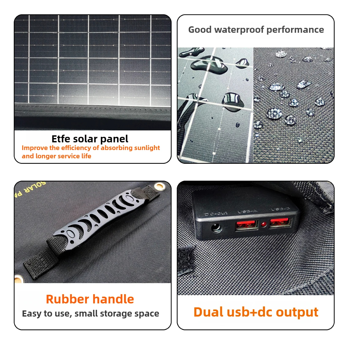 50W 90W Dual USB DC Waterproof - Drone Solar Charger recensione e prezzo