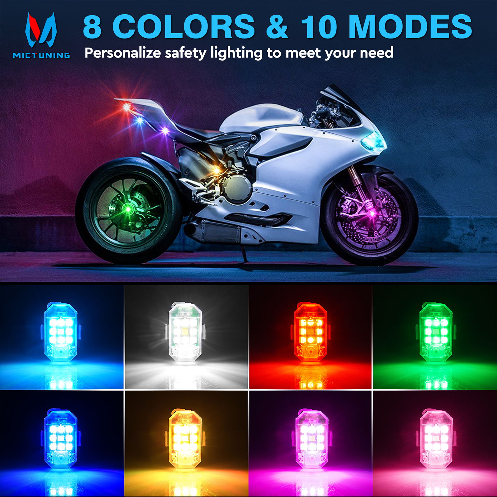 MICTUNING Wireless 9-LED Strob - Drone Strobe Light recensione e prezzo