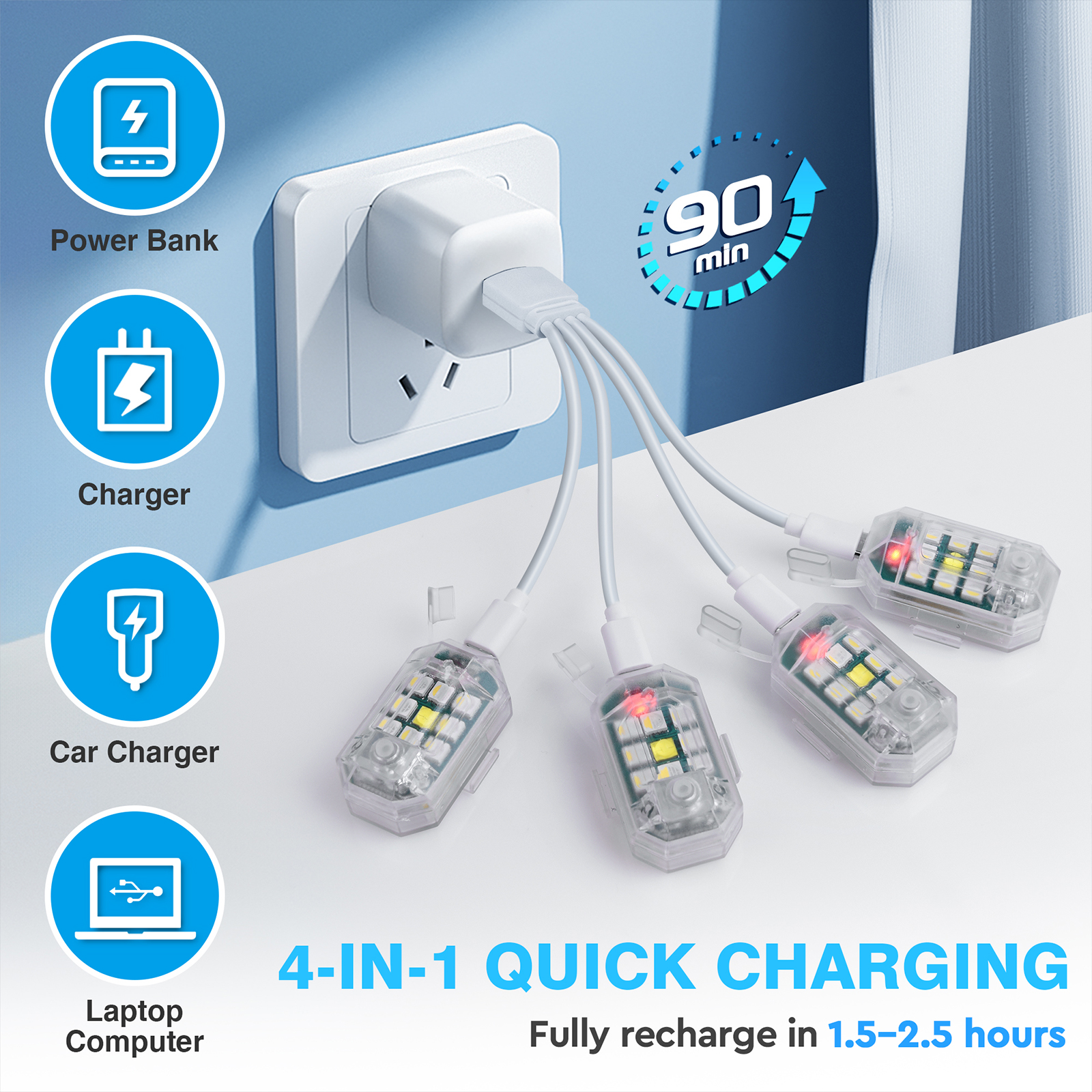 MICTUNING Wireless 9-LED Strob - Drone Strobe Light recensione e prezzo