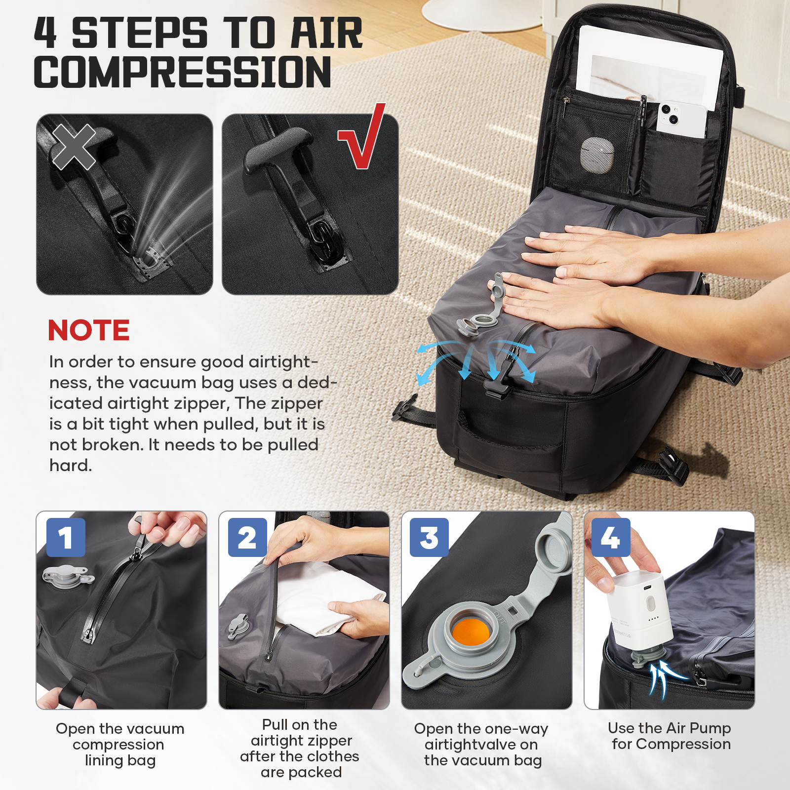 Women Backpack Vacuum Backpack - Drone Backpack recensione e prezzo