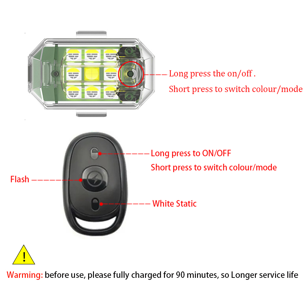 1/2/4pcs Wireless LED Drone St - Drone Strobe Light recensione e prezzo