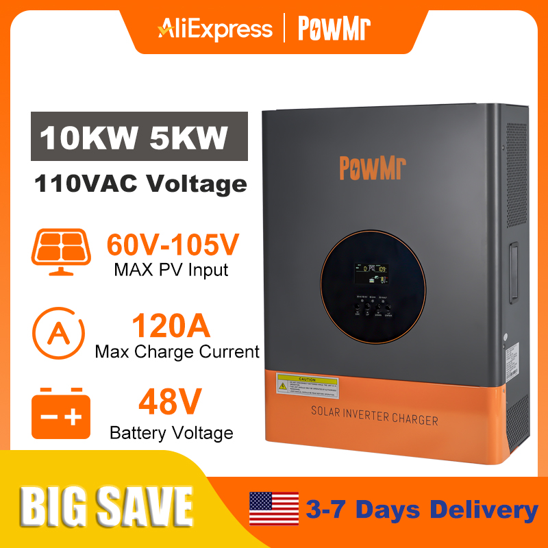 PowMr 10KW 5KW Split Phase Inv - Drone Solar Charger recensione e prezzo