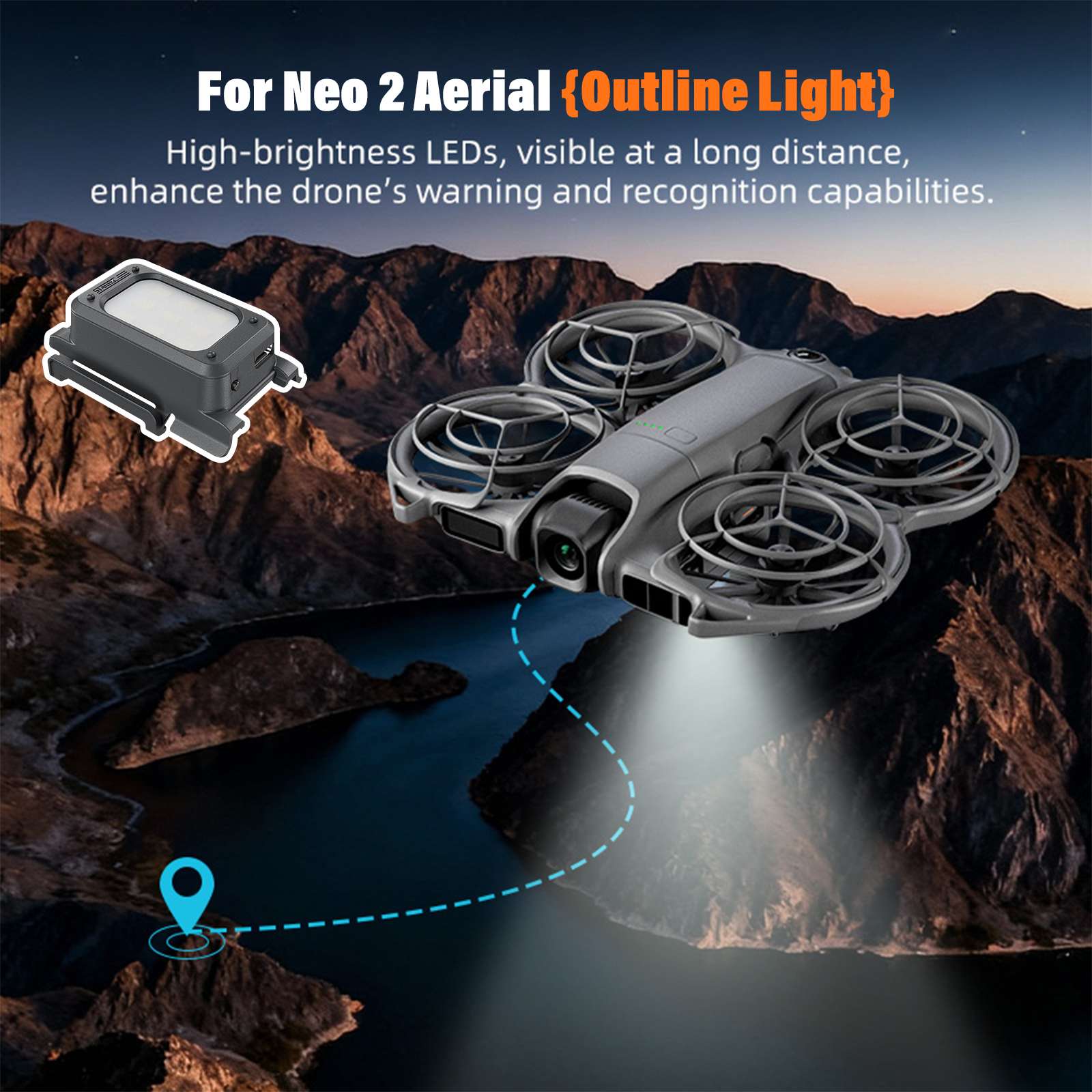 Rechargable LED Landing Gear w - Drone Beacon Light recensione e prezzo
