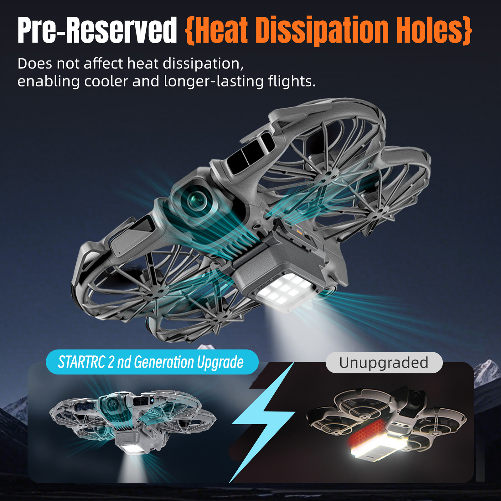 Rechargable LED Landing Gear w - Drone Beacon Light recensione e prezzo